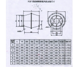 FGXF斜流风机尺寸图